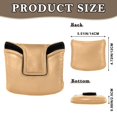 thumbnail image 2 of Haosy Summer Tan Golf Mallet Putter Cover Strong Magnetic Leather Golf Club Headcover Closure, 2 of 7