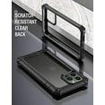 thumbnail image 3 of Poetic Guardian Series Case Compatible with iPhone 13 Pro 6.1 inch, Full-Body Hybrid Reinforced Shockproof Protective Rugged Clear Bumper Cover Case with Built-in Screen Protector, Black/Clear, 3 of 5