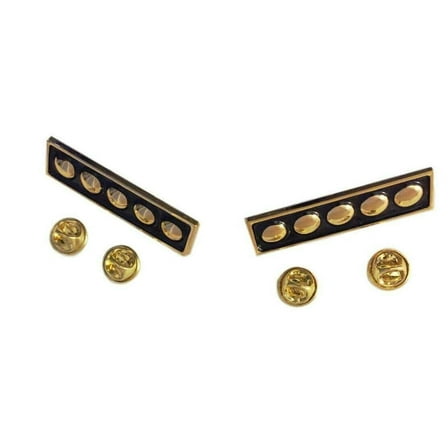 Star Trek Next Generation 5 Star Bar Admiral Rank Pip Set