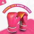 thumbnail image 4 of Kids Boxing Gloves For 3 to 8 Years, 4 oz Fire Pink Boxing Gloves for Children Sparring Youth Boxing Gloves Junior Training Mitts Punching Bag Gloves for KickBoxing, MMA, Muay Thai, Training, 4 of 8