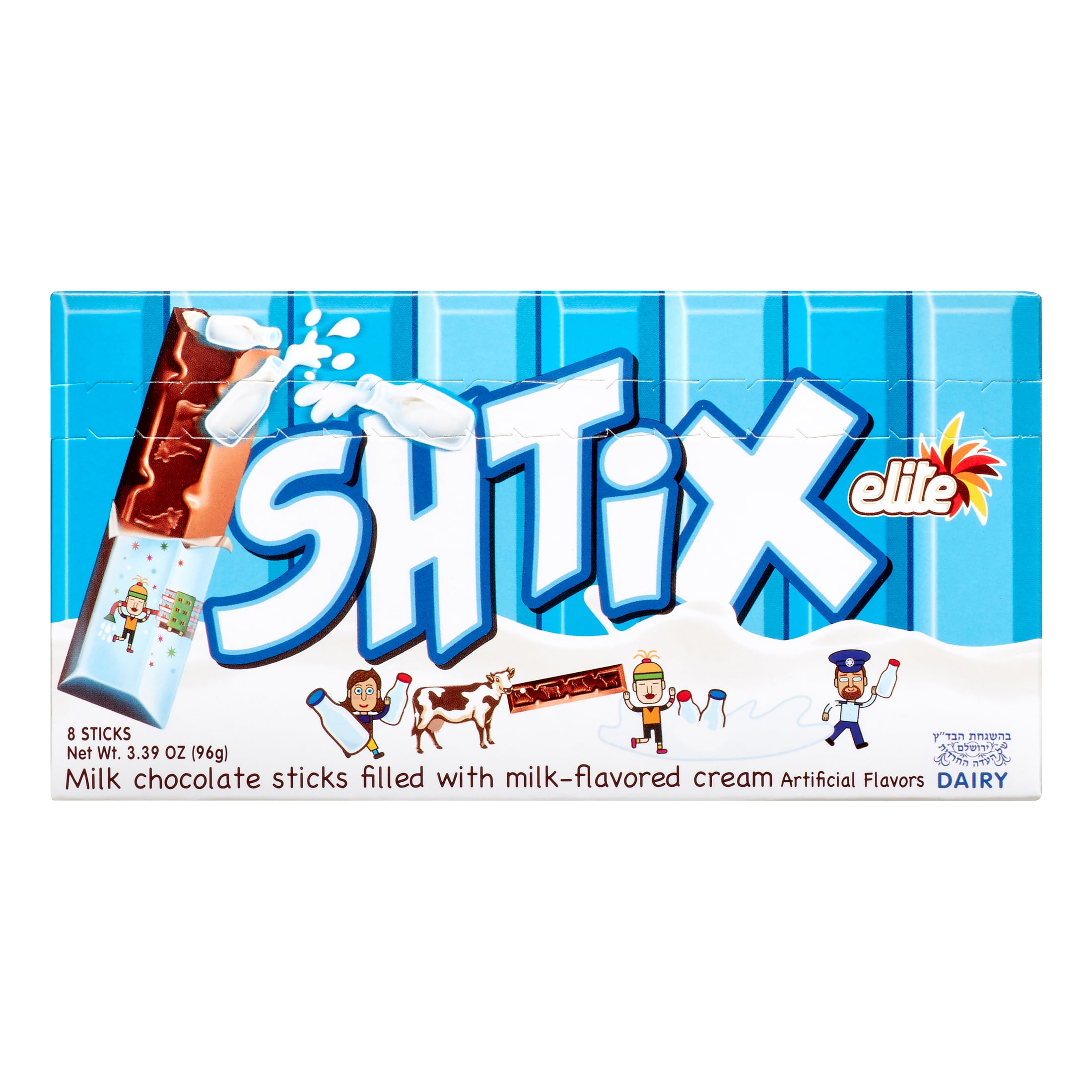 Elite Shtix Milk Chocolate Sticks, with Cream, 3.39 Oz by ELITE