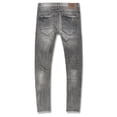 thumbnail image 2 of Jordan Craig Men Sean Knee Shreds Jeans (Smoked Grey), 2 of 3