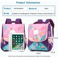 thumbnail image 3 of Mochila de jardín de infantes para niñas, mochila escolar pequeña para niños pequeños, mochila para niñas, 12 pulgadas, 3 of 5