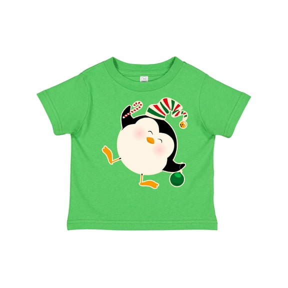 Inktastic Happy Christmas Penguin Boys or Girls Toddler T-Shirt