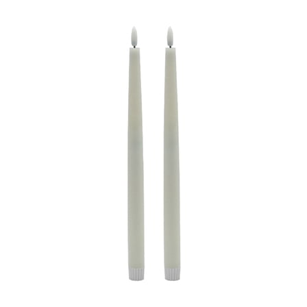 BIDK Home Tall 3D Flame LED Taper Candles - 11.75" - Set of 2