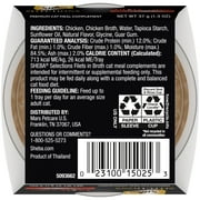 Sheba Selections Filets in Broth Chicken Flavor Wet Cat Food Meal Complement, 1.3 oz Cup