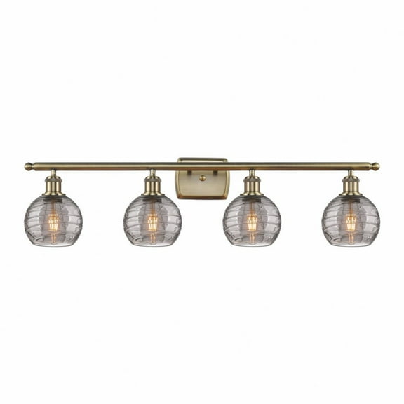 Innovations Lighting - Athens Deco Swirl - 4 Light Bath Vanity In Industrial