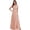 Blush Pink, variant on Mother of the Bride Dress Chiffon Ruched Lace Applique Floor Length Gown