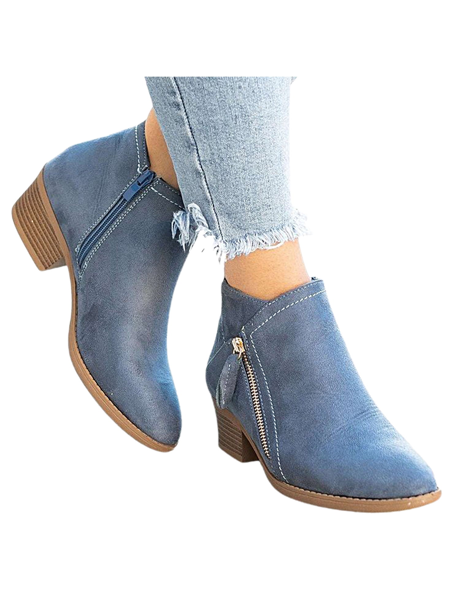 Women's Low Heel Ankle Boots