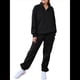 thumbnail image 2 of Conjuntos de Dos Piezas para Mujer: Jersey de Larga con Media Cremallera y Pantalón Deportivo Holgado con Bolsillos. Negro S, 2 of 8