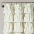 thumbnail image 5 of Lush Decor Lace Ruffle Shower Curtain Ivory 72X96, 5 of 6
