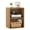 Natural, variant on Costway 2-Cube Bookcase with 5-Position Adjustable Shelf, Anti-Toppling Kits for Study White