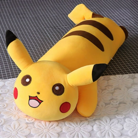Big Size Cute Pikachu Plush Toy Throw Pillow Hug Plushies Back Cushion Stuffed Anime Home Decor Xmas Gifts For Child Washable