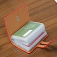 thumbnail image 5 of Leather Business Card Organizer, RFID Credit Card Holder with 26 Card Slots, Portable Business Card Holder and Credit, 5 of 5