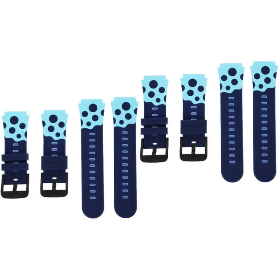 4 Pcs Sports Watch Bands Replacement Strap Smart for Kids Smartwatch Miss Child Wrist Belt Cartoon Silica Gel