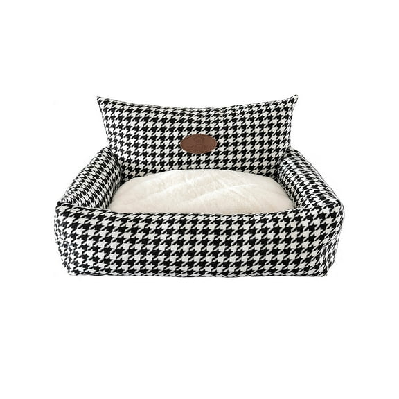 Shldybc Winter Warm Home Fabric Houndstooth Pet Removable and Washable Sofa on Clearance