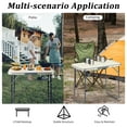 thumbnail image 4 of Xilee Folding Camp Table Small,Lightweight Camping Table, Folding Camp Tables with Aluminum Legs for Outdoor Camp, Picnic, Beach, Backyard, Tailgate CookingSliver, 4 of 7