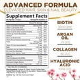 thumbnail image 3 of Hair, Skin & Nails Vitamins - Biotin 5000mcg Per Serving - Extra Strength Hair Growth Support For Women with Collagen, Argan Oil - Beautiful Skin, Hair & Nails Supplement - USA Bottled - 120 Softgels, 3 of 10