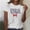 White, variant on Lumosvexa Summer Plain Short Shirt Sleeved Womens Casual T-Shirt Top Crew Neck T-Shirt Red Size XL