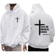 thumbnail image 5 of MHFRRA Sudadera con Capucha Estampada, Cómoda Sudadera con Capucha con Un Elegante Diseño Gráfico para Uso Informal y Actividades Al Aire Libre Blanco, 5 of 5