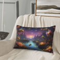 thumbnail image 5 of Lsque Magical Bees Twilight River Pattern Pillow Case – Soft & Cozy Throw Pillow Cover, Hypoallergenic Cushion Case for Sleeping Women with Envelope Closure-20"x30", 5 of 6