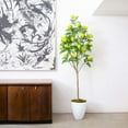 thumbnail image 3 of Nearly Natural Flowering Citrus Artificial Potted Tree - 6', 3 of 6