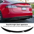 thumbnail image 3 of 3PCS Universal Car Rear Trunk Spoiler , Wing Bright Black 120cm Low  Noise Lightweight Shockproof for Vehicle Type A with Convex Spots Tail, 3 of 8