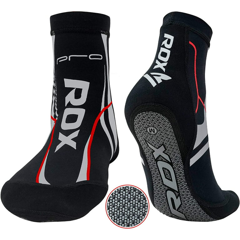 RDX MMA Socks with Grip for Boxing Yoga, Non Slip Ankle Support