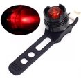 thumbnail image 3 of Luz trasera LED impermeable para bicicleta, luz de advertencia de seguridad, accesorios para montar con batería, 1 unidad, 3 of 5