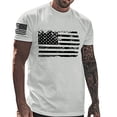 thumbnail image 3 of Mens Independence Day T-Shirts USA Flag Graphic T-Shirts Short Sleeve American Patriotic Vintage T Shirt 3XL, 3 of 4