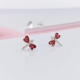 thumbnail image 2 of 925 Sterling Silver Cute Bees Ear Studs Tiny Insects Earrings Enamel Cartilage Ear Studs Earrings Minimalist Handmade Gift, 2 of 5