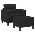 thumbnail image 6 of vidaXL Sofa Chair with Footstool Black 35.4"x30.3"x31.5"/82.7"x30.3"x31.5", 6 of 16