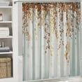 thumbnail image 6 of Orinice  Yellow Plant Shower Curtain Set Thick FabriEucalyptus Leaf Shower Curtains for Bathroom Succulent Botanical Bathroom Decor 36x72, 6 of 7