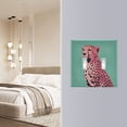 thumbnail image 4 of Yayeee Toggle Light Switch Wall Plate 2-Gang 4.56"x4.48" Decorative Outlet Cover, Big Pink Cheetah, 4 of 7