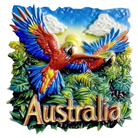 Australia 3D Fridge Magnet Souvenir Gift,Resin Handmade Refrigerator Magnet Home Decoration Collection