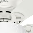 thumbnail image 2 of Hunter Fan Company 42-Inch Haskell Low Profile Ceiling Fan Light, Fresh White, 2 of 4