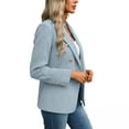 thumbnail image 4 of Purcolt Blazers for Women Business Casual Double Breasted Open Front Long Sleeve Lapel Work Office Blazer Jackets Summer Blazers for Women Lightweight S-2XL, 4 of 8