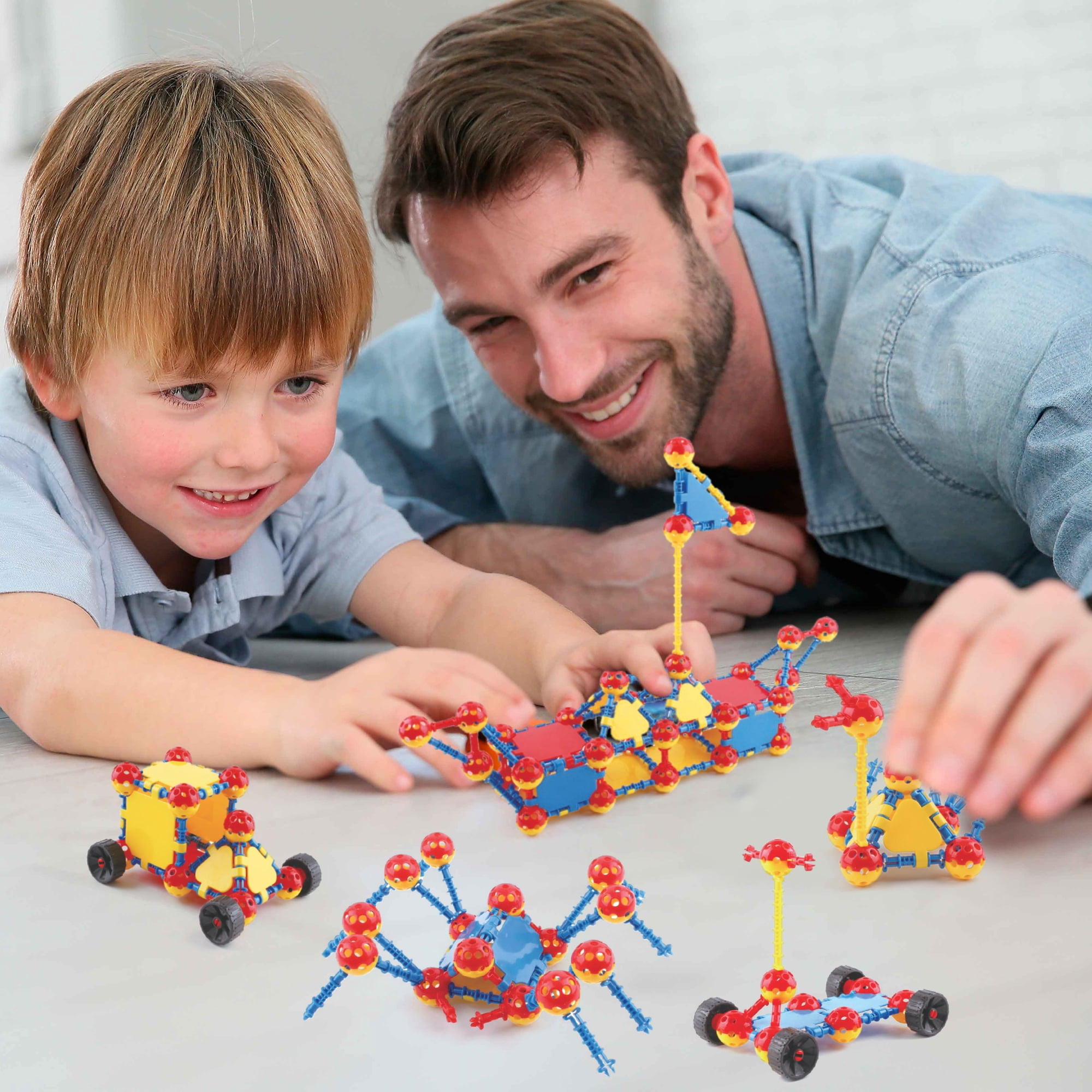 STEM Building Toys, 300 Piece Stem Learning Toy Kits for Kids Creative & Educational Building Blocks for Boys & Girls Ages 3+