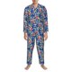 thumbnail image 3 of Fotbe Cute Popcorn Pijama de Hombre con Estampado de Manga Larga, Conjunto de 2 Piezas, Ropa de Dormir Suave y Cómoda con Bolsillos-Small, 3 of 7