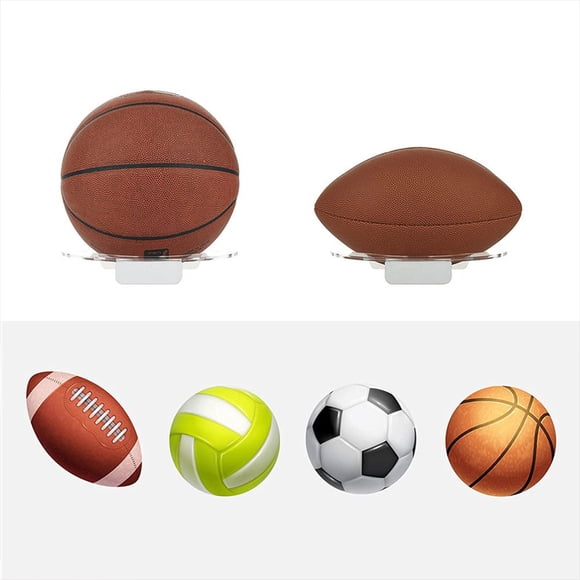 1 Ensemble Support de Football Porte-Balles Portables Sphères Pratiques Forme Durabilité Noir Installation Pratique Présentoir de Balle Transparent