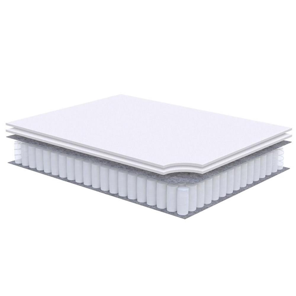 Pemberly Row 10" Innerspring and Foam Twin XL Mattress in White