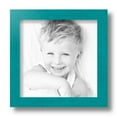 thumbnail image 2 of ArtToFrames 8" x 8" Aqua Picture Frame, 8x8 inch Green Wood Poster Frame (WOM-4428), 2 of 7