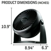 Honeywell Turbo Force Air Circulator Personal Fan, New, Black, W 8.94 x H 10.9 x L 6.3, HT900