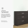 thumbnail image 7 of Ashley Furniture Belachime 6-Drawer Modern Wood Dresser in Black, 7 of 7