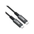 thumbnail image 3 of Club3D USB-C 4 Gen 3 X2 Bi-Directional Cable 40GBPS 8K60HZ 100W Power Delivery Male/Male 0.8m-2.62ft Black Adapters, 3 of 6