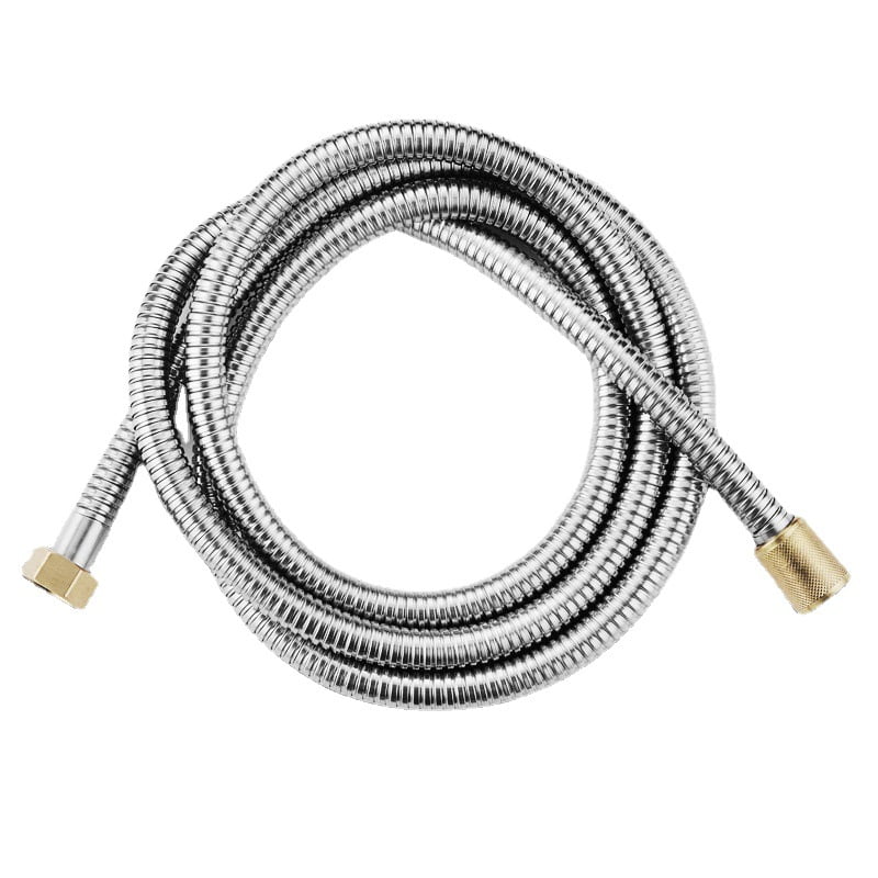 All Metal Shower Hose For Hand Held Shower Heads, Chrome Extra Long