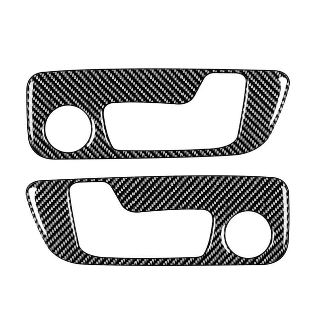 Trayknick 2 Pcs Housse de Panneau de Réglage de Siège Résistante à l'Usure Imperméable Fibre de Carbone Cadre Noir pour BMW G01 G02 X3 X4