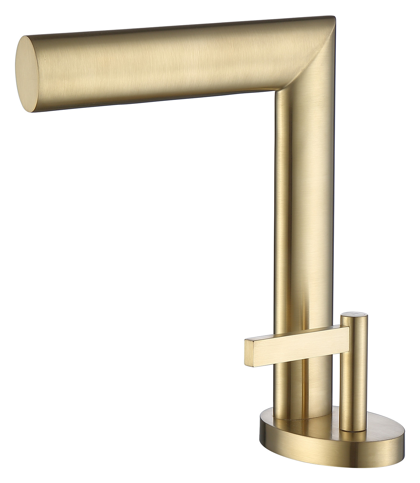 YZZY Bathroom Faucet for Sink 1 Hole Single Handle Brushed Gold