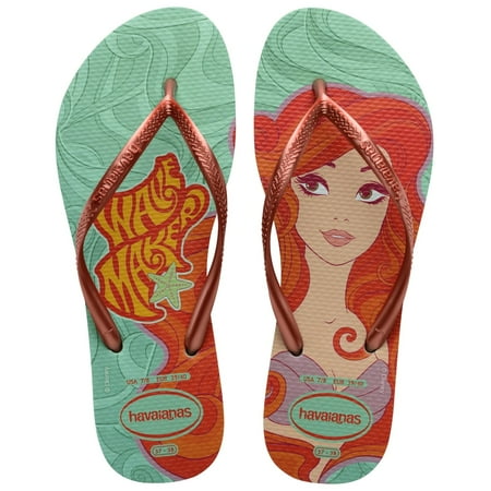Havaianas Women's Slim Disney Princess Flip Flop Sandals, Clay, Size 11/12