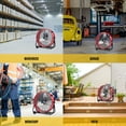 thumbnail image 7 of Tornado 24 Inch High Velocity Heavy Duty Tilt Metal Drum Fan Wide Version Red Commercial, Industrial Use 3 Speed 8800 CFM 8 FT Cord UL Safety Listed, 7 of 7